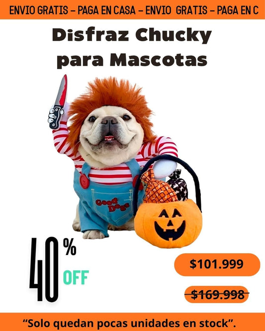 Disfraz Mascotas Chucky Hallowen