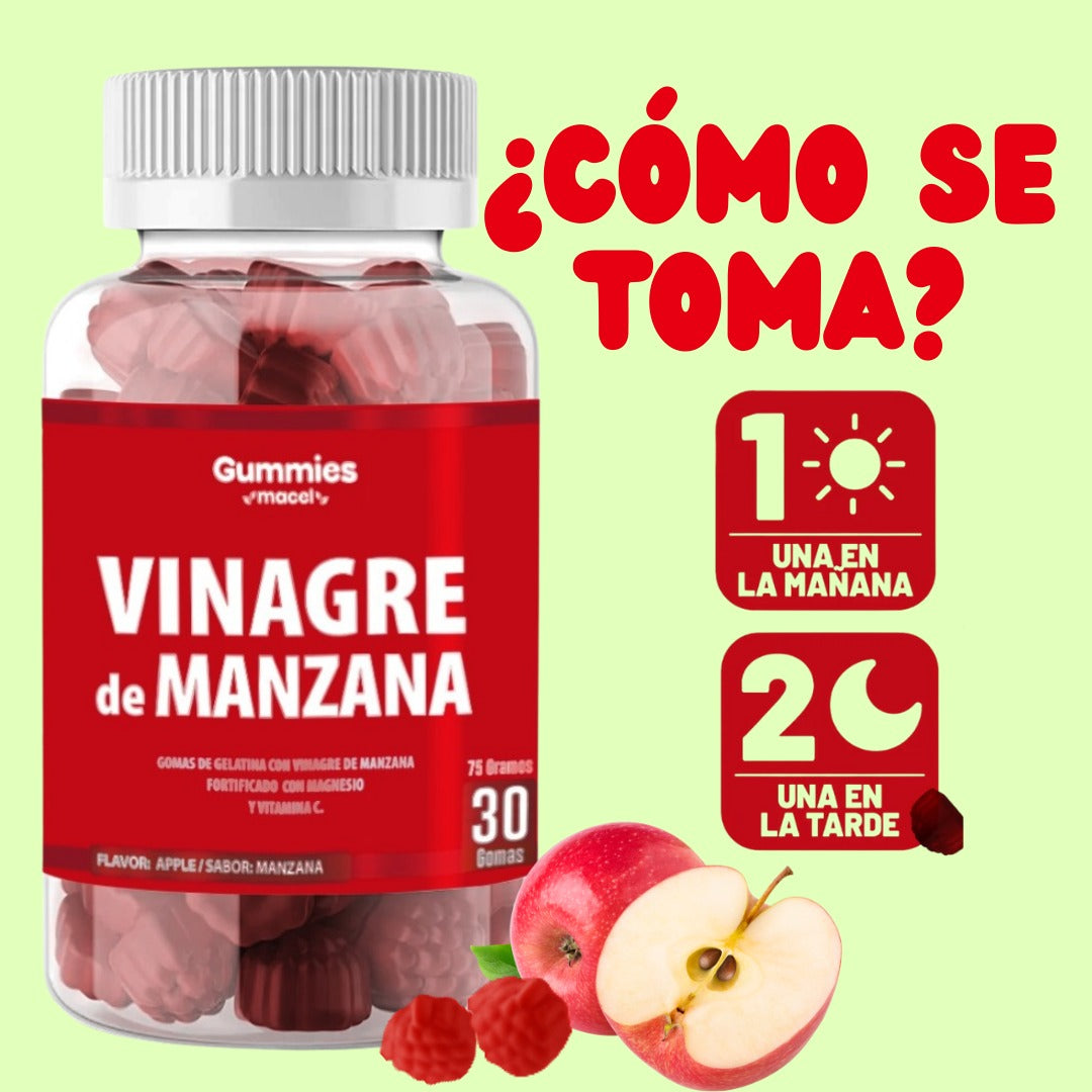 Gomitas de vinagre de manzana